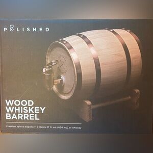 Wood Whiskey Barrel